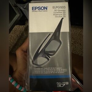 Epson ELPGS03 3D Glasses- NWT